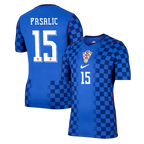 Croatia PASALIC #15 Away World Cup 2026 Jersey Blue Men's