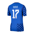 Croatia SUČIĆ #17 Away World Cup 2026 Jersey Blue Men's