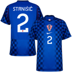 Croatia STANISIC #2 Away World Cup 2026 Jersey Blue Men's