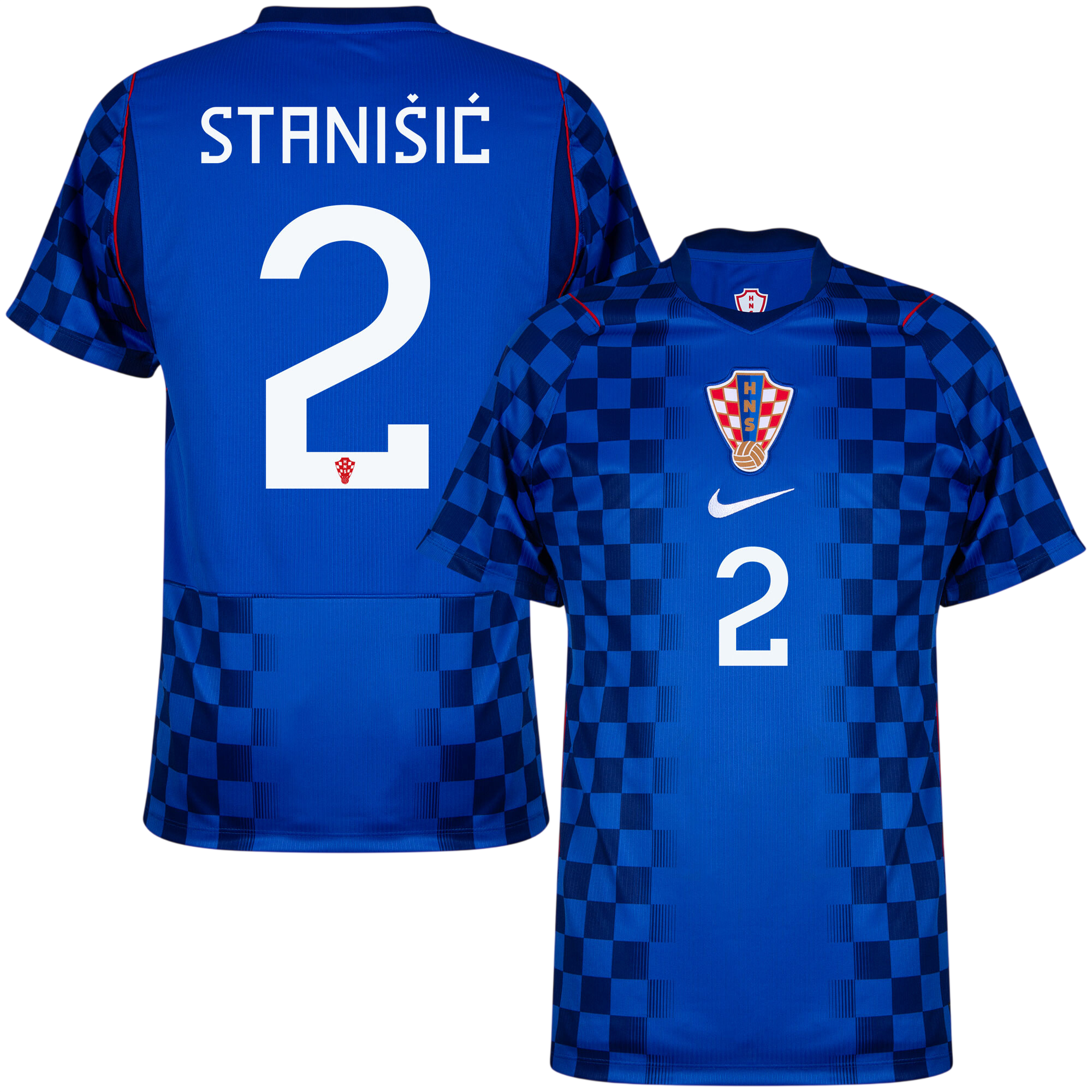 Croatia STANISIC #2 Away World Cup 2026 Jersey Blue Men's
