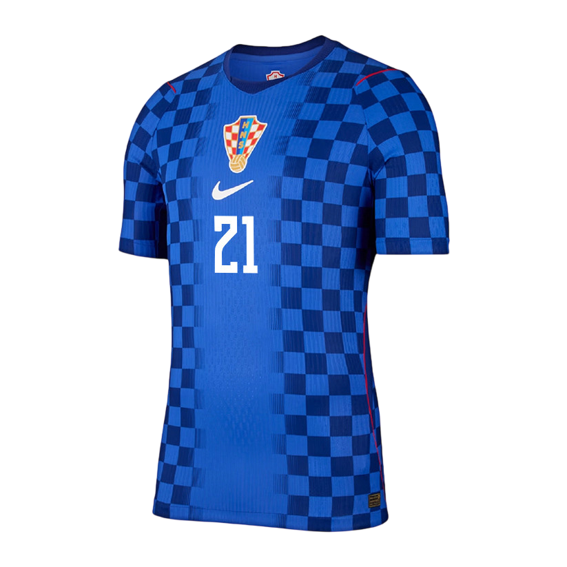 Croatia SUČIĆ #21 Away World Cup 2026 Jersey Blue Men's