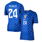 Croatia PAŠALIĆ #24 Away World Cup 2026 Jersey Blue Men's