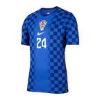 Croatia PAŠALIĆ #24 Away World Cup 2026 Jersey Blue Men's