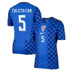 Croatia ĆALETA-CAR #5 Away World Cup 2026 Jersey Blue Men's