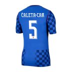 Croatia ĆALETA-CAR #5 Away World Cup 2026 Jersey Blue Men's