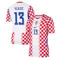 Croatia VLASIC #13 Home World Cup 2026 Jersey Red & White Men's