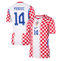 Croatia PERIŠIĆ #14 Home World Cup 2026 Jersey Player's Version Red & White Men's
