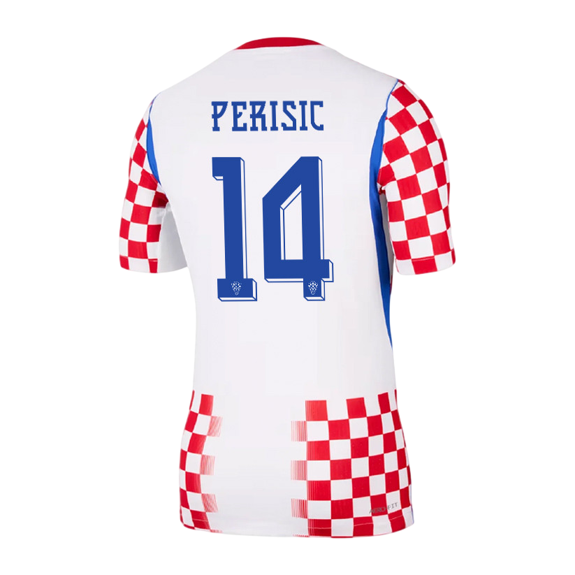 Croatia PERIŠIĆ #14 Home World Cup 2026 Jersey Player's Version Red & White Men's