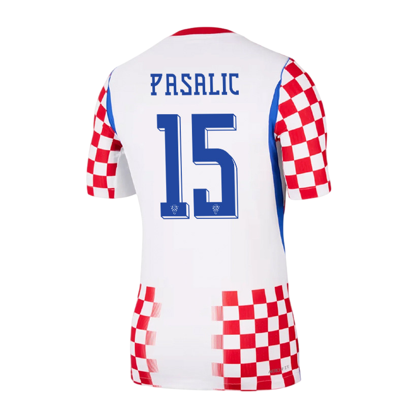 Croatia PASALIC #15 Home World Cup 2026 Jersey Red & White Men's