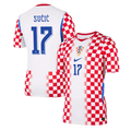 Croatia SUČIĆ #17 Home World Cup 2026 Jersey Red & White Men's