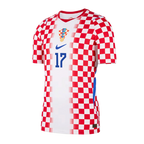 Croatia SUČIĆ #17 Home World Cup 2026 Jersey Red & White Men's