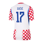 Croatia SUČIĆ #17 Home World Cup 2026 Jersey Red & White Men's