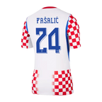 Croatia PAŠALIĆ #24 Home World Cup 2026 Jersey Red & White Men's