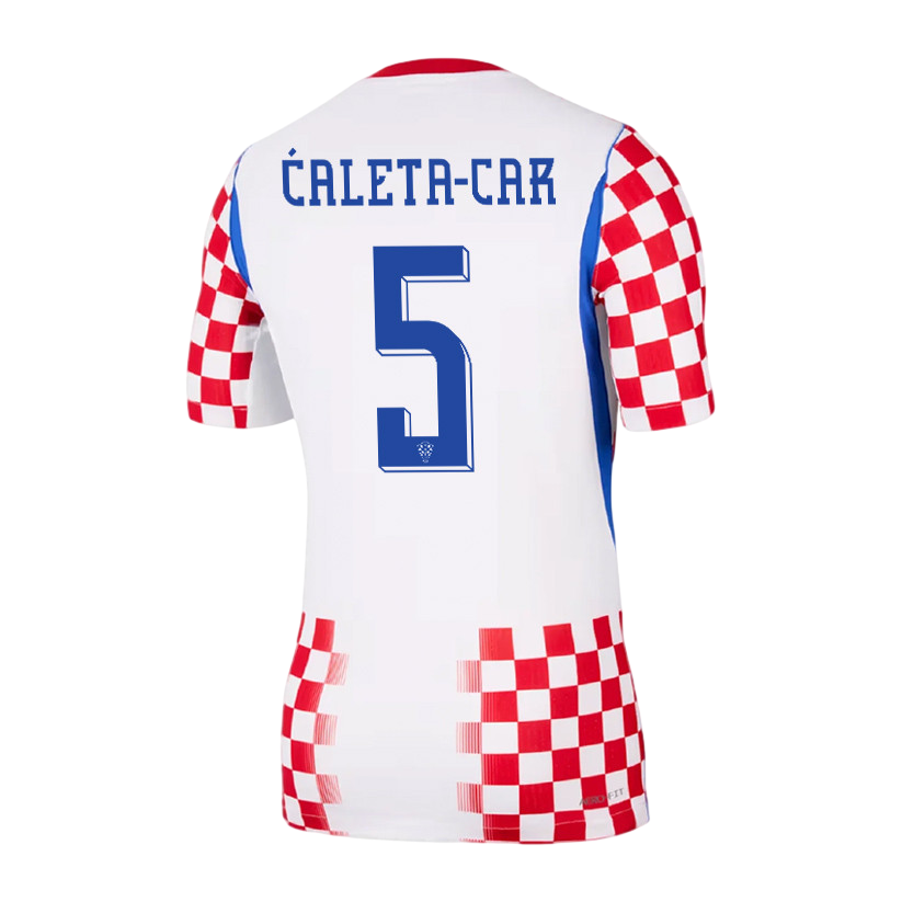 Croatia ĆALETA-CAR #5 Home World Cup 2026 Jersey Red & White Men's