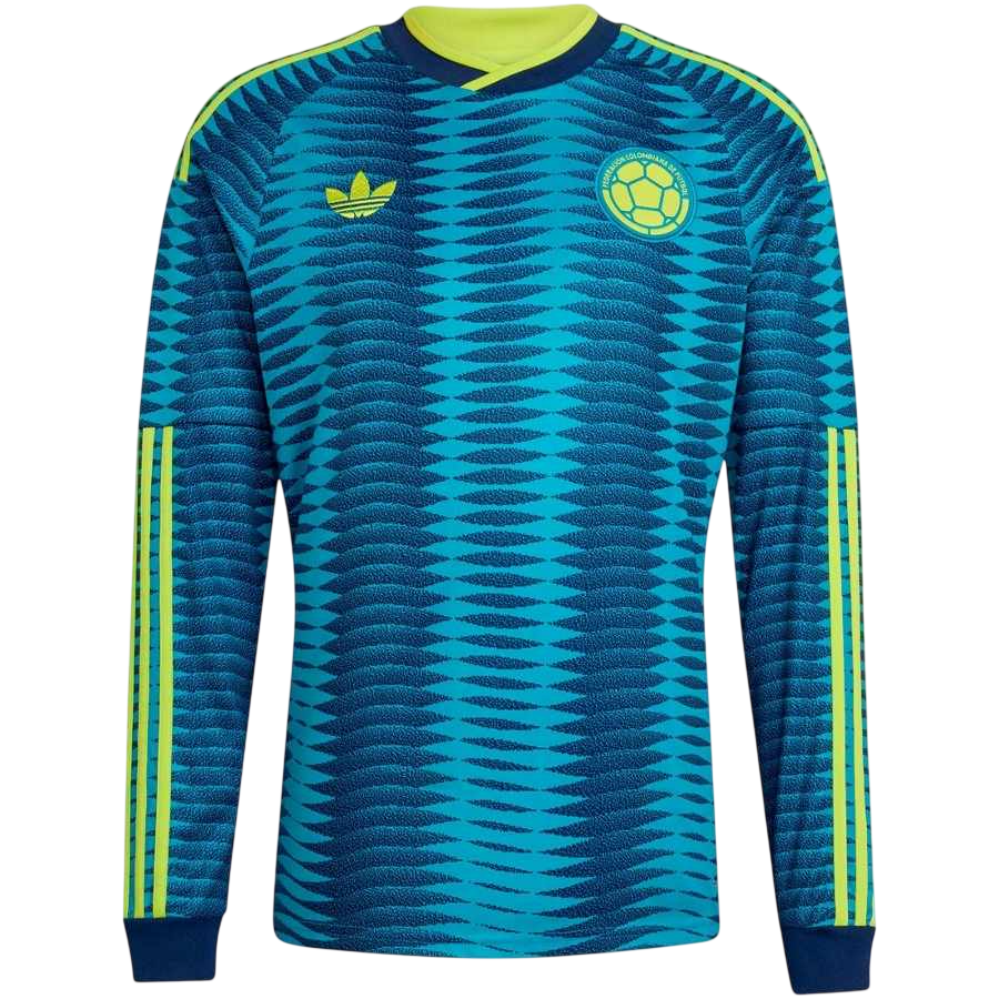 Colombia Away World Cup 2026 Long Sleeve Jersey Blue Men's