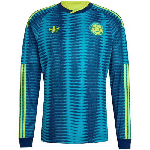 Colombia Away World Cup 2026 Long Sleeve Jersey Blue Men's