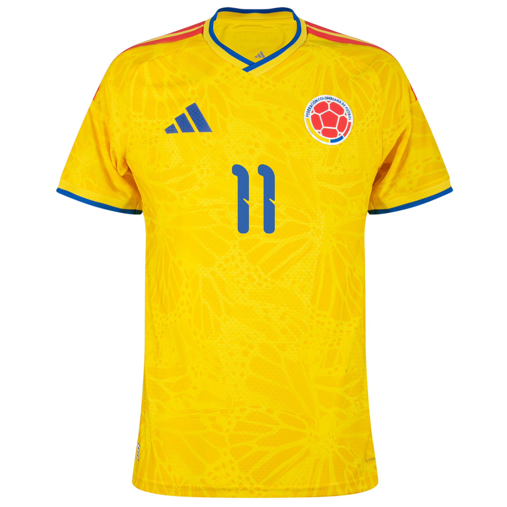 Colombia ASPRILLA #11 Home World Cup 2026 Jersey Player's Version Yellow Men's