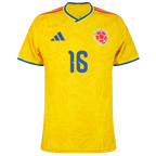 Colombia LERMA #16 Home World Cup 2026 Jersey Player's Version Yellow Men's