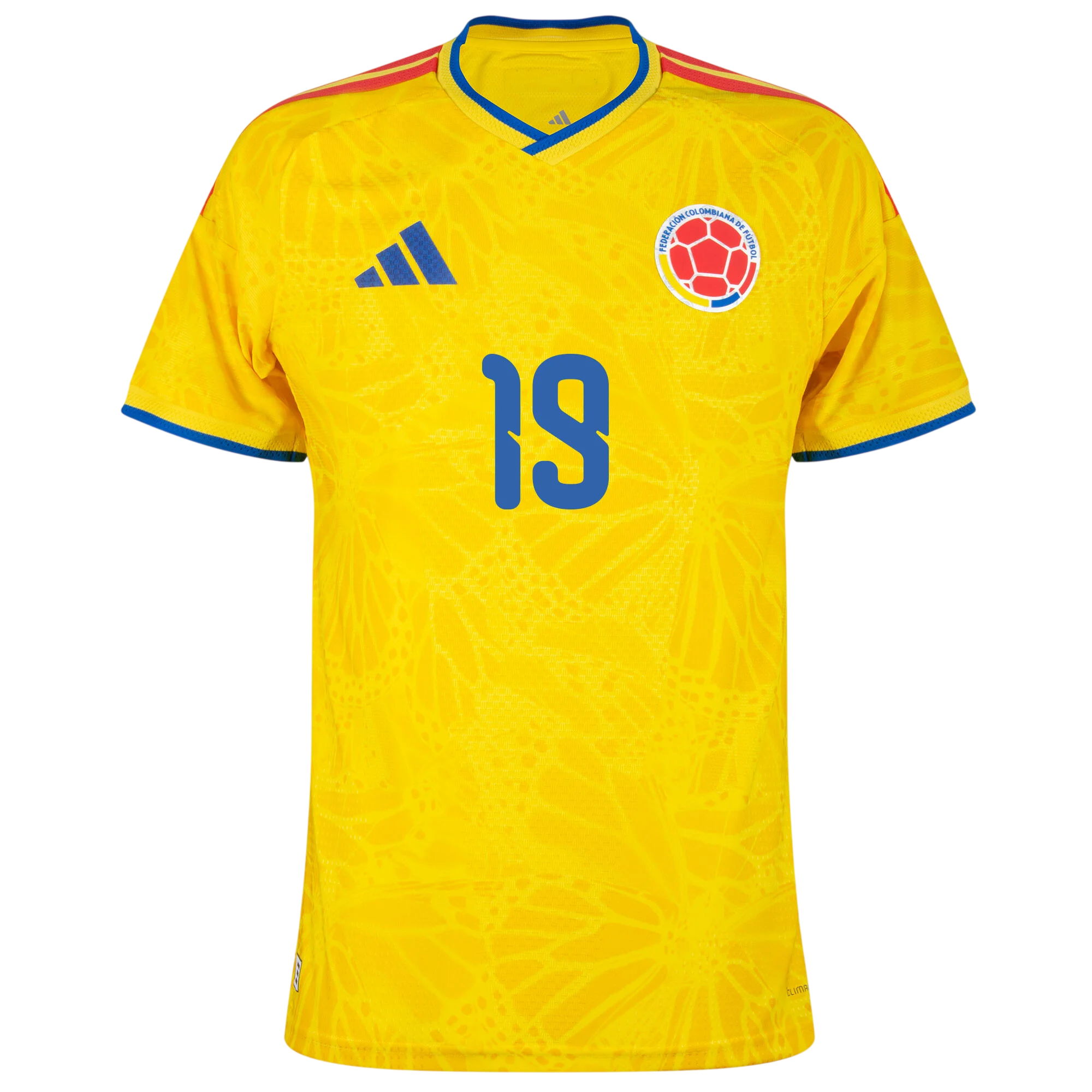 Colombia BORRE #19 Home World Cup 2026 Jersey Player's Version Yellow Men's