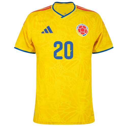 Colombia QUINTERO #20 Home World Cup 2026 Jersey Player's Version Yellow Men's