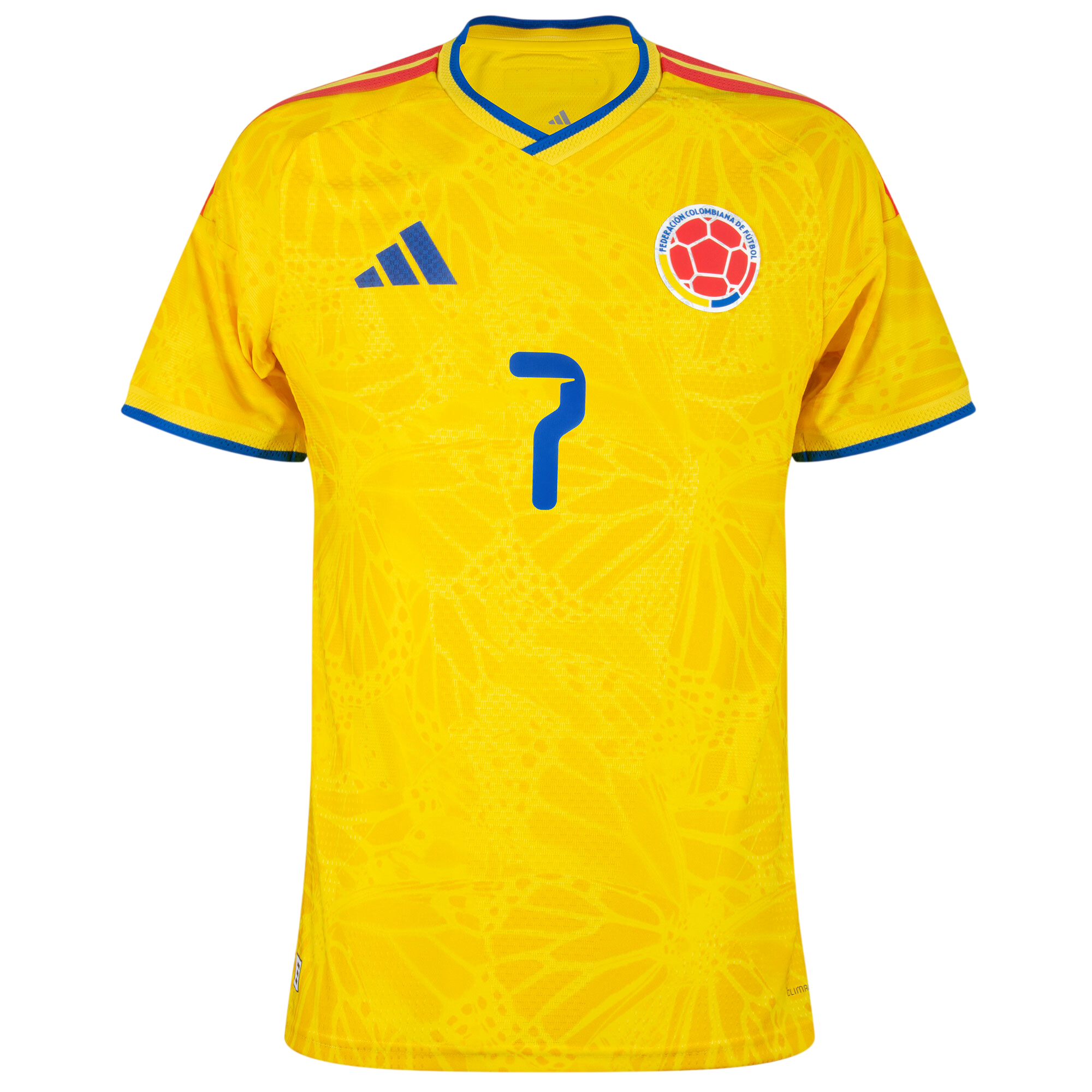 Colombia LUIS DIAZ #7 Home World Cup 2026 Jersey Player's Version Yellow Men's