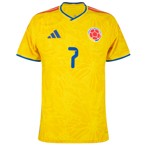Colombia LUIS DIAZ #7 Home World Cup 2026 Jersey Player's Version Yellow Men's