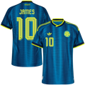 Colombia JAMES #10 Away World Cup 2026 Jersey Player's Version Blue Men's