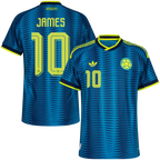 Colombia JAMES #10 Away World Cup 2026 Jersey Player's Version Blue Men's