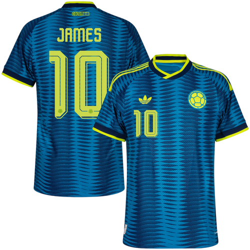 Colombia JAMES #10 Away World Cup 2026 Jersey Player's Version Blue Men's