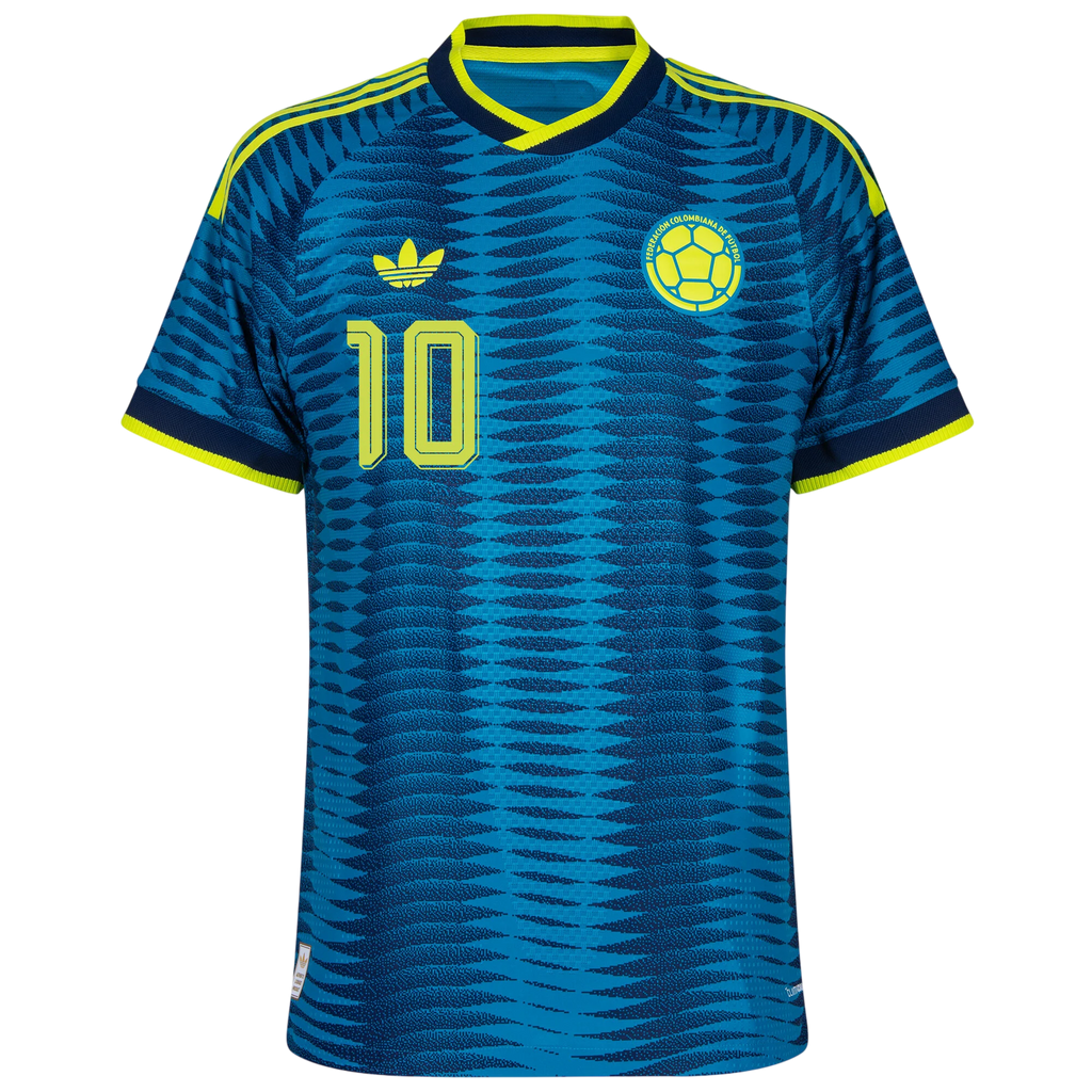 Colombia JAMES #10 Away World Cup 2026 Jersey Player's Version Blue Men's