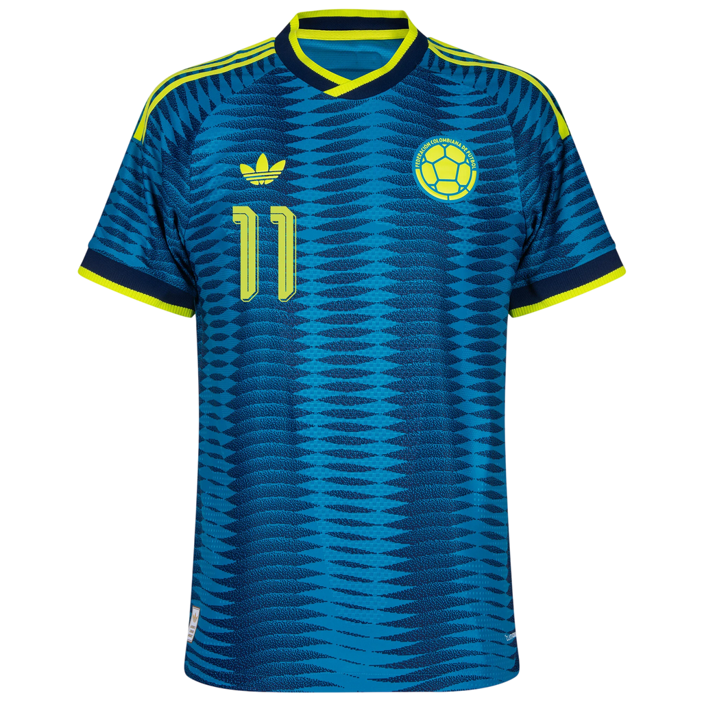 Colombia ASPRILLA #11 Away World Cup 2026 Jersey Player's Version Blue Men's