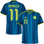 Colombia ASPRILLA #11 Away World Cup 2026 Jersey Player's Version Blue Men's