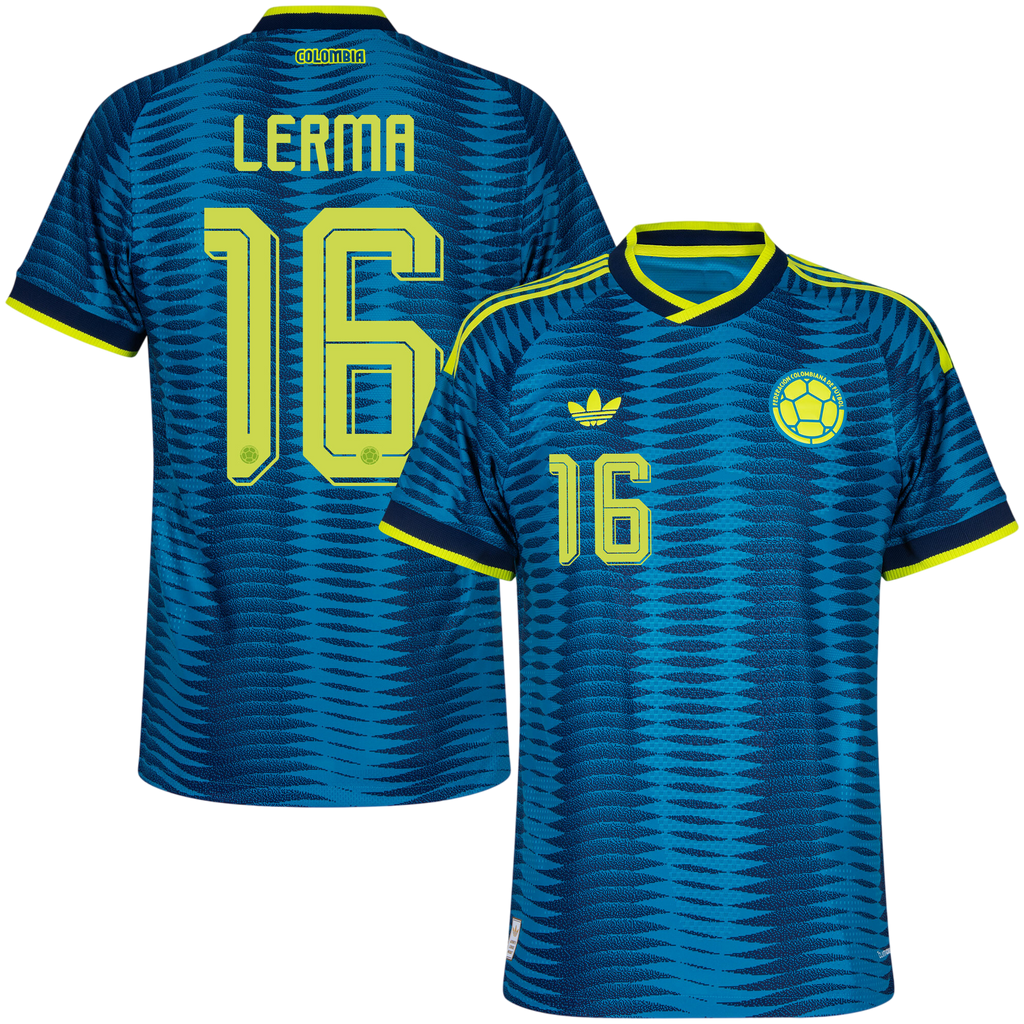 Colombia LERMA #16 Away World Cup 2026 Jersey Player's Version Blue Men's