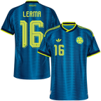 Colombia LERMA #16 Away World Cup 2026 Jersey Player's Version Blue Men's