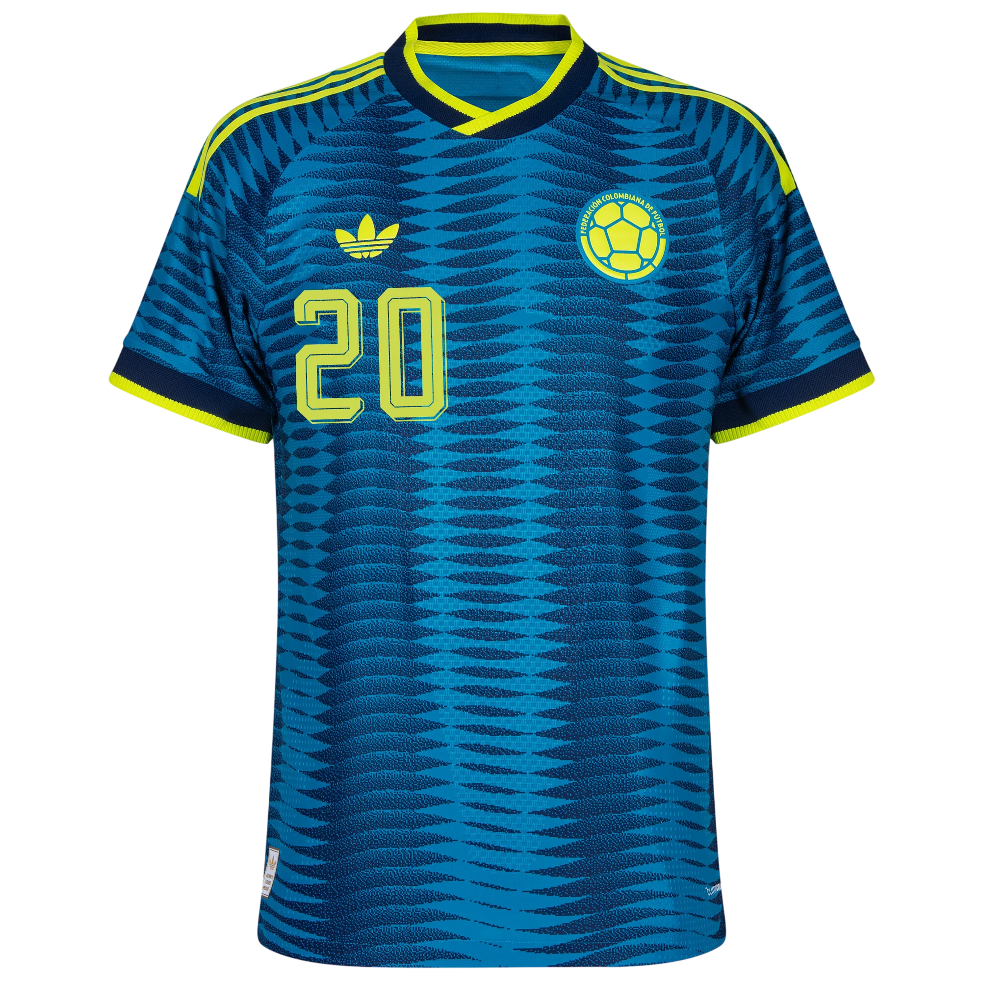 Colombia QUINTERO #20 Away World Cup 2026 Jersey Player's Version Blue Men's