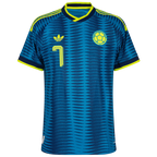Colombia LUIS DIAZ #7 Away World Cup 2026 Jersey Player's Version Blue Men's
