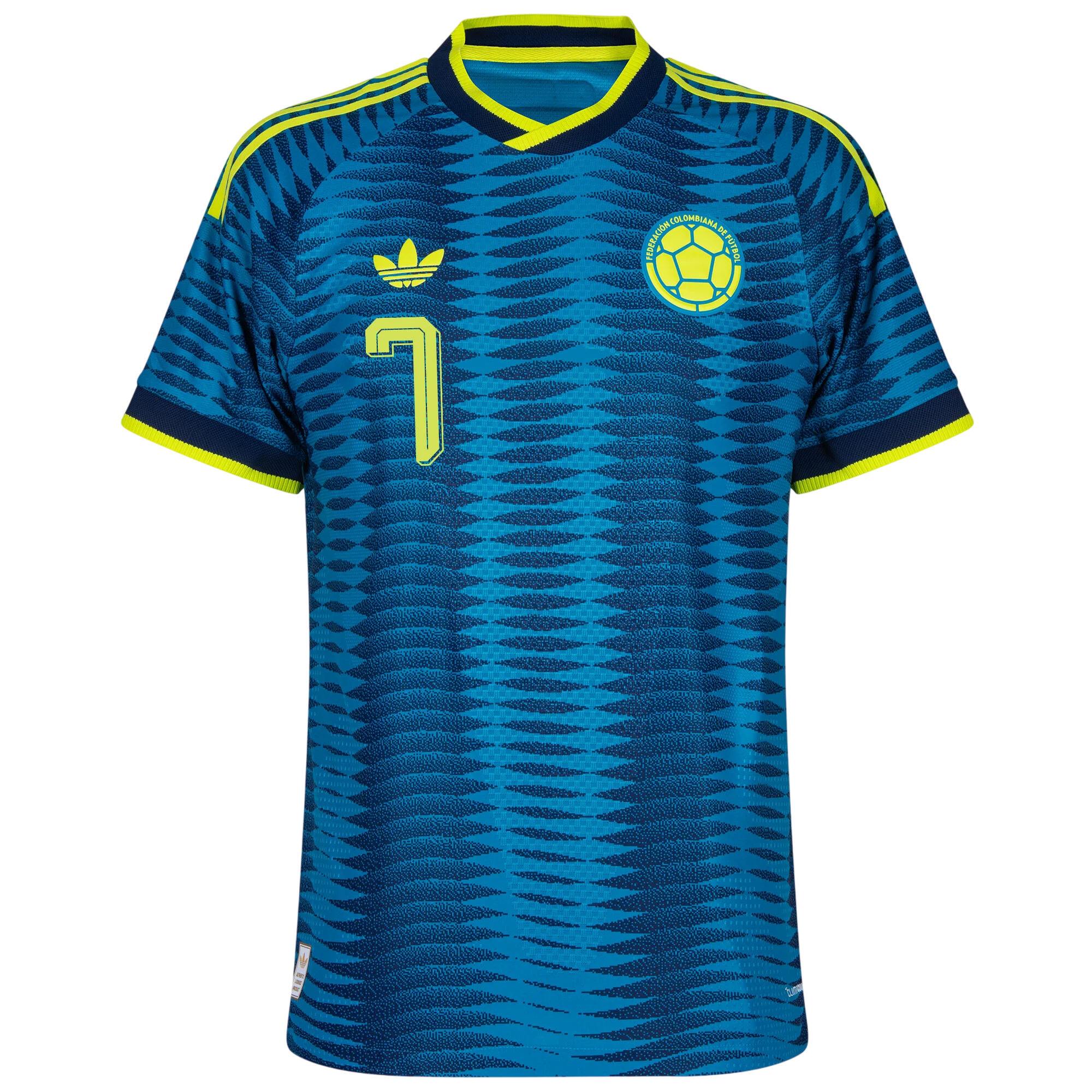Colombia LUIS DIAZ #7 Away World Cup 2026 Jersey Player's Version Blue Men's