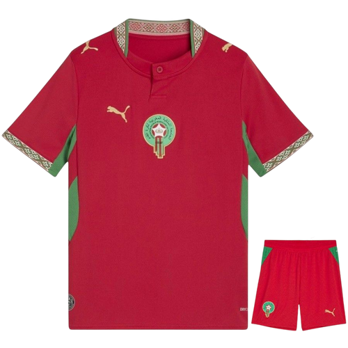 Morocco Home World Cup 2026 Kit Red Kids