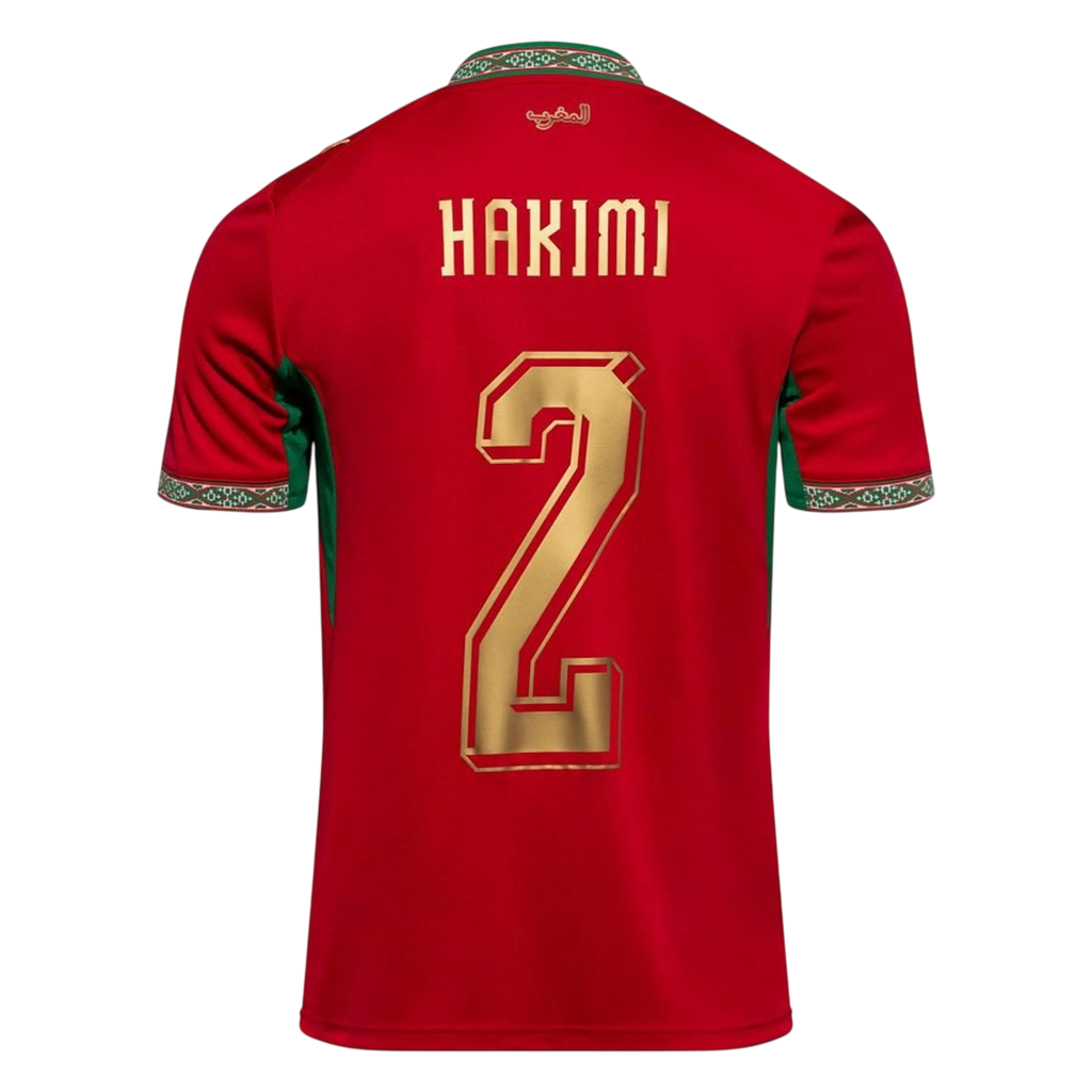 Morocco HAKIMI #2 Home World Cup 2026 Jersey Red Men's