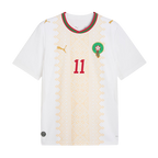 Morocco SAIBARI #11 Away World Cup 2026 Jersey White Men's