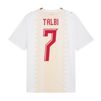 Morocco TALBI #7 Away World Cup 2026 Jersey White Men's