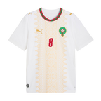 Morocco OUNAHI #8 Away World Cup 2026 Jersey White Men's