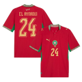 Morocco EL AYNAOUI #24 Home World Cup 2026 Jersey Red Men's