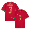 Morocco MAZRAOUI #3 Home World Cup 2026 Jersey Red Men's