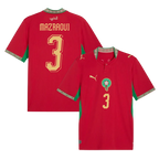 Morocco MAZRAOUI #3 Home World Cup 2026 Jersey Red Men's
