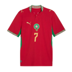 Morocco TALBI #7 Home World Cup 2026 Jersey Red Men's