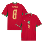 Morocco OUNAHI #8 Home World Cup 2026 Jersey Red Men's