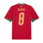 Morocco OUNAHI #8 Home World Cup 2026 Jersey Red Men's