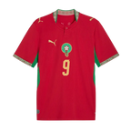 Morocco RAHIMI #9 Home World Cup 2026 Jersey Red Men's