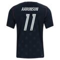 USA AARONSON #11 Away World Cup 2026 Jersey Black Men's